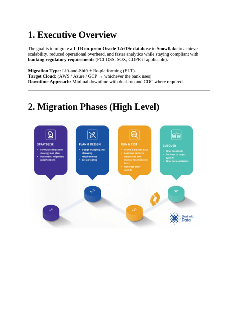 Oracle to Snowflake Migration Plan | PDF | Information Retrieval ...