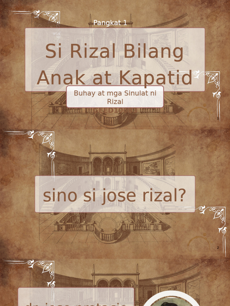 Group 1 Report Rizal | PDF