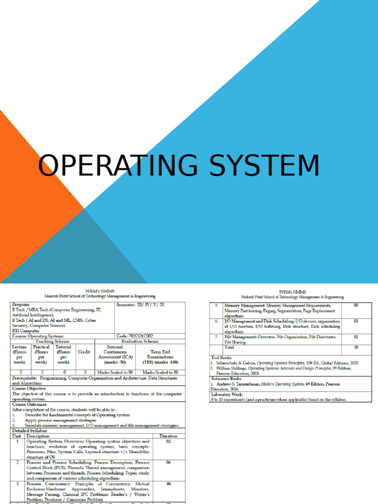 Operating System Overview and Functions | PDF | Operating System ...