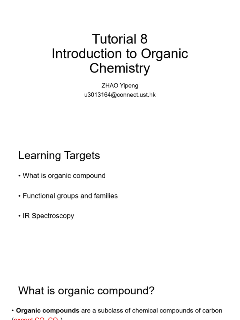 Tutorial 8 | PDF | Infrared Spectroscopy | Alkene