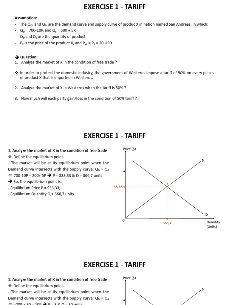 Exercise final review | PDF | Economic Surplus | Economic Equilibrium