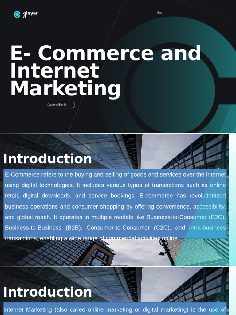 E-Commerce and Internet Marketing Overview | PDF | E Commerce | Online ...