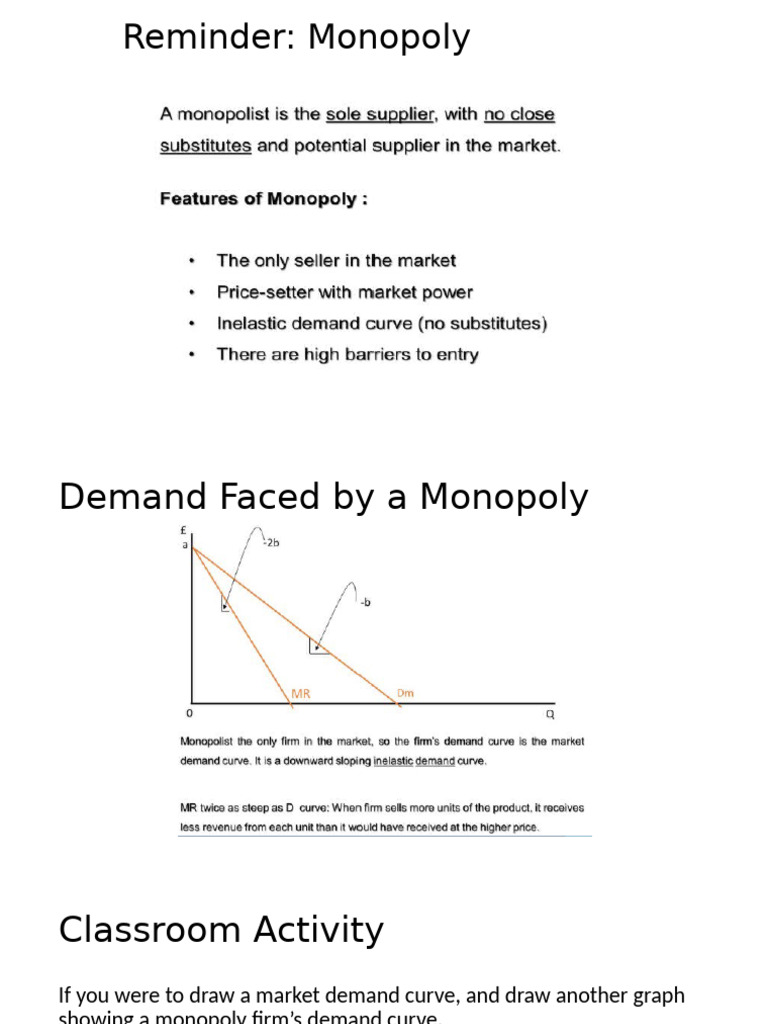 Monopoly and Monopolistic Competition Insights | PDF