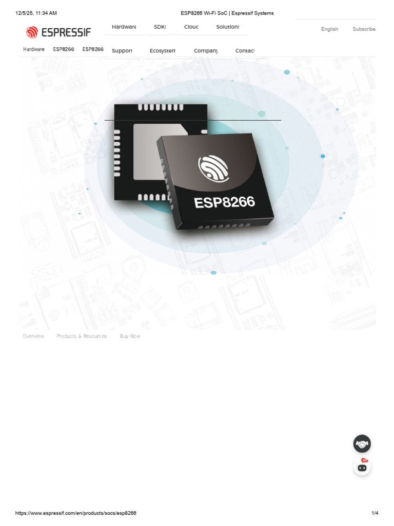 ESP8266 Wi-Fi SoC Overview | PDF | System On A Chip | Computer Architecture