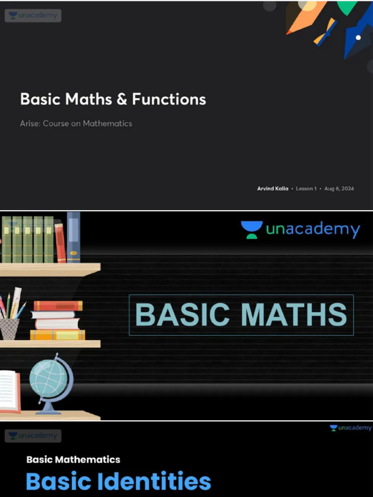 Basic Maths Functions No Anno | PDF