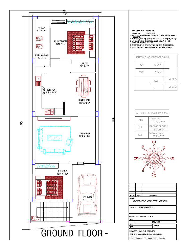Mr. Kaleem Final Plan With Column | PDF