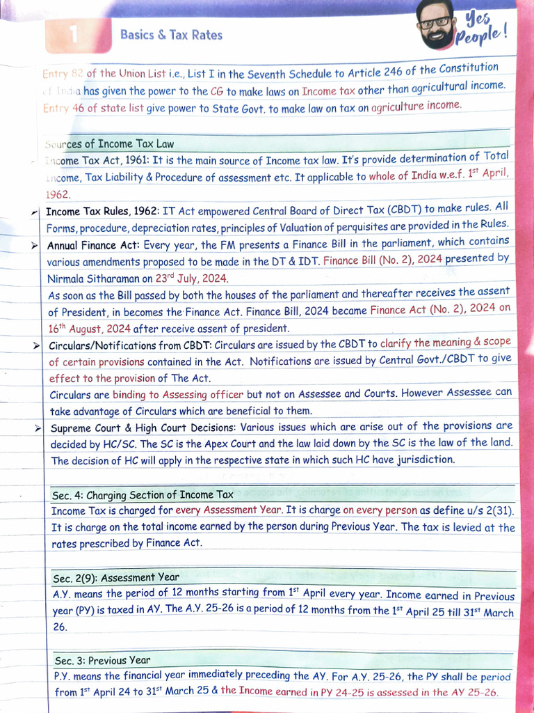 Basic and Tax Rate | PDF