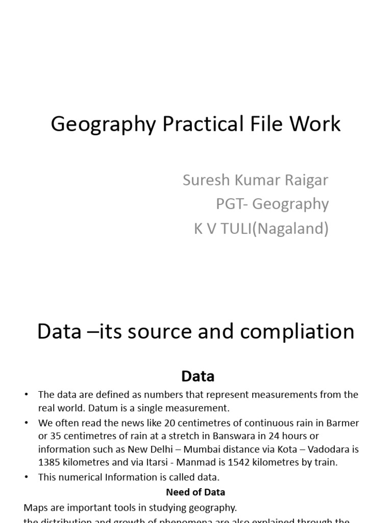 Geography Data Collection and Analysis Guide | PDF | Geographic ...