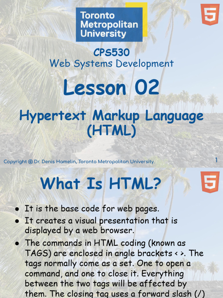 Understanding HTML Basics for Web Development | PDF | Html Element ...