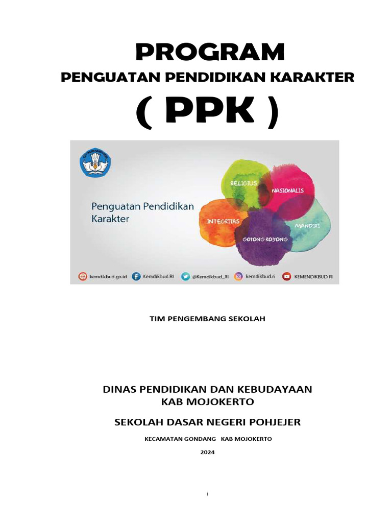 Program PPK SDN Pohjejer Mojokerto | PDF