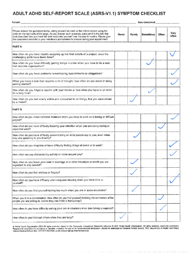ADD Assessment | PDF