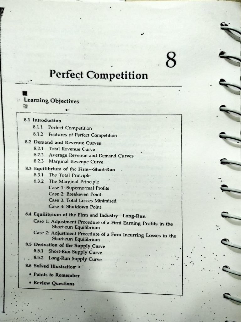 Perfect Competition | PDF