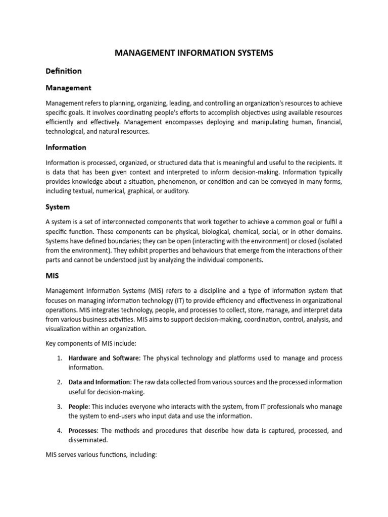 Understanding Management Information Systems | PDF | Computer Security ...