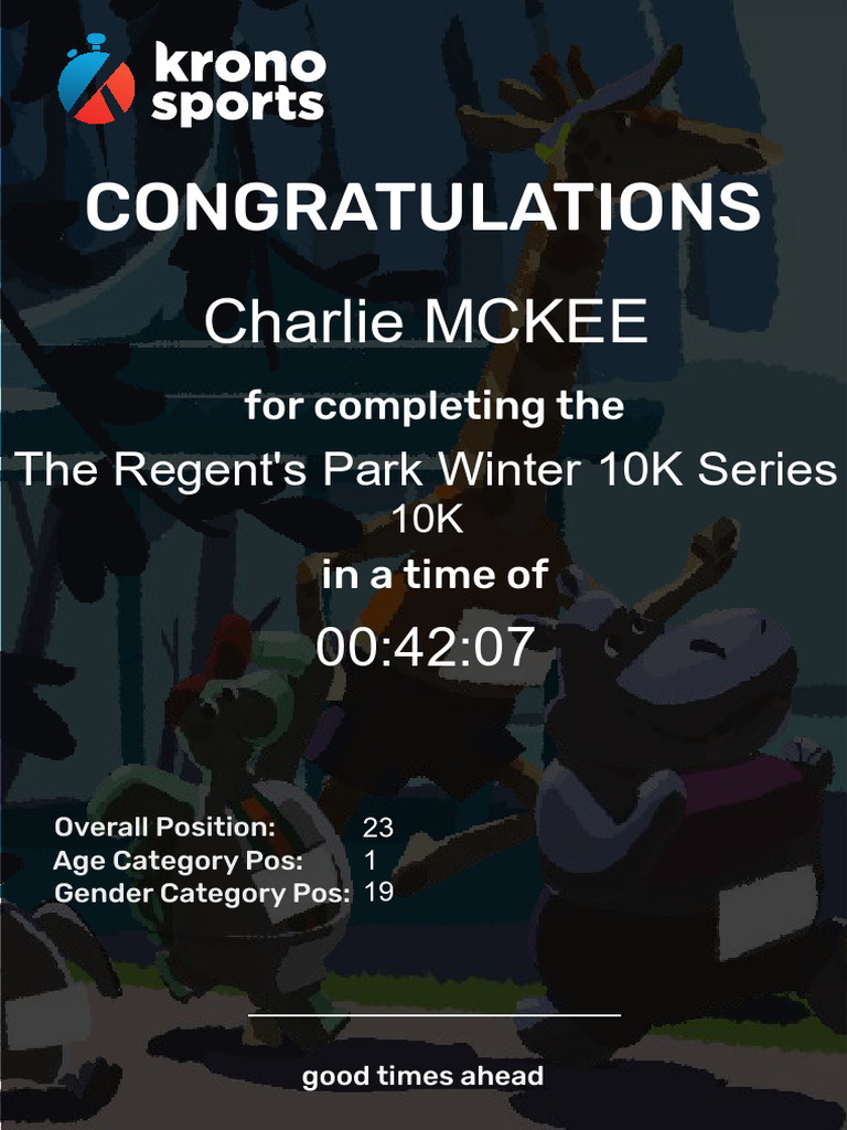 Charlie McKee 10K Winter Series Results | PDF