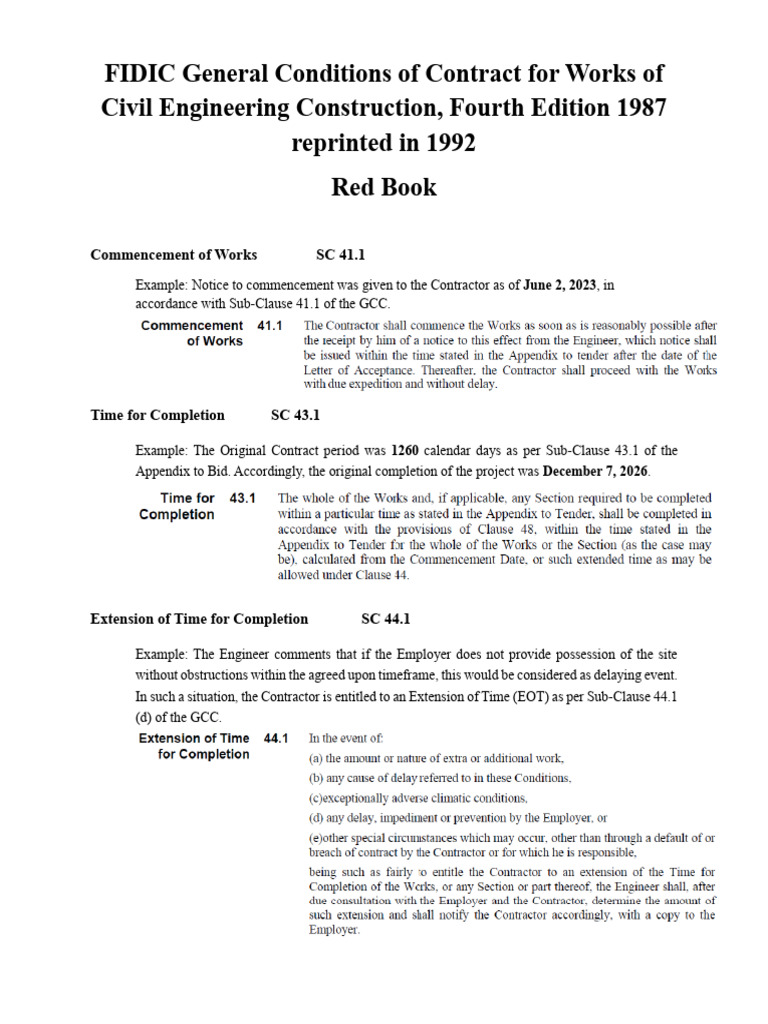 Red Book Sample Claim | PDF | Breach Of Contract | Business Law