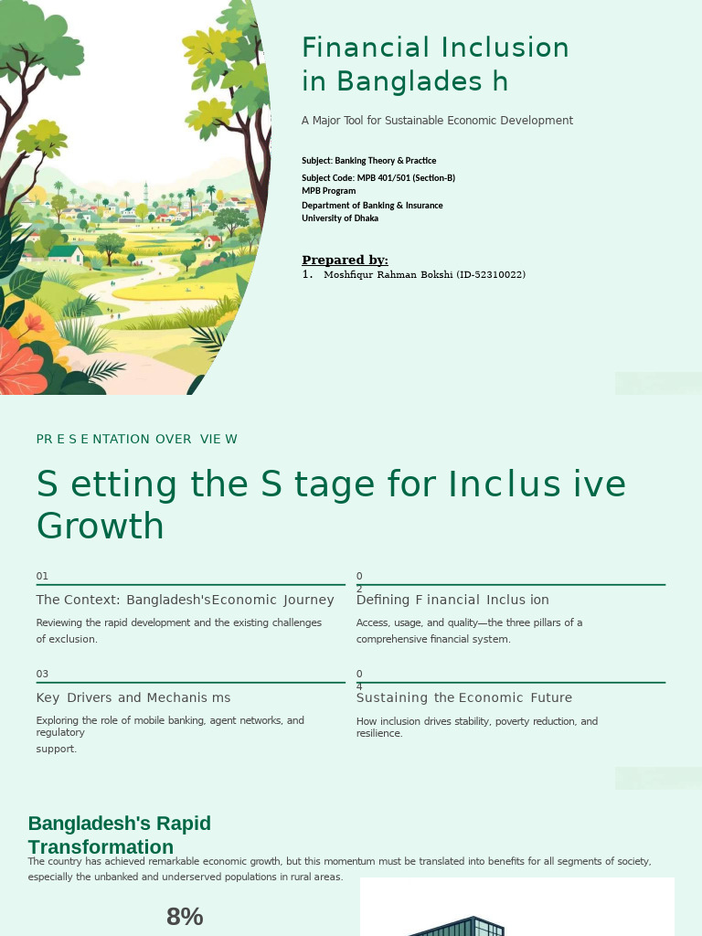 Financial Inclusion in Bangladesh: Key Drivers | PDF | Financial ...
