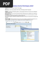 Web Dynpro ABAP - OTR Text Translation Tool