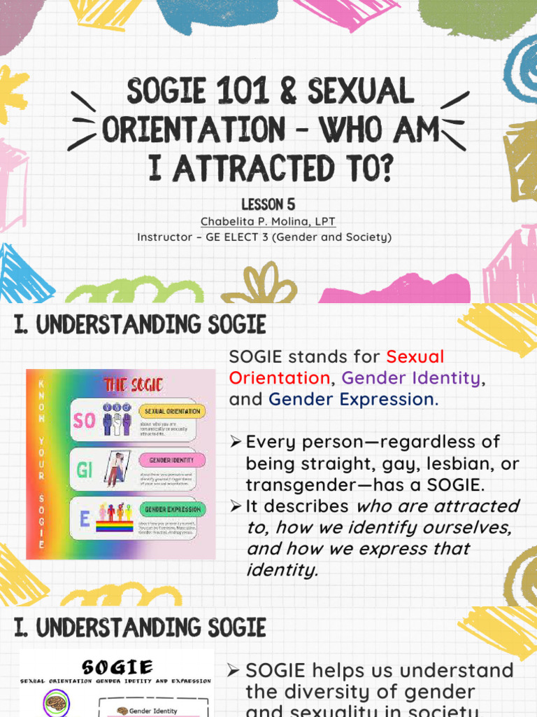 Understanding SOGIE and Sexual Orientation | PDF | Sexual Orientation ...