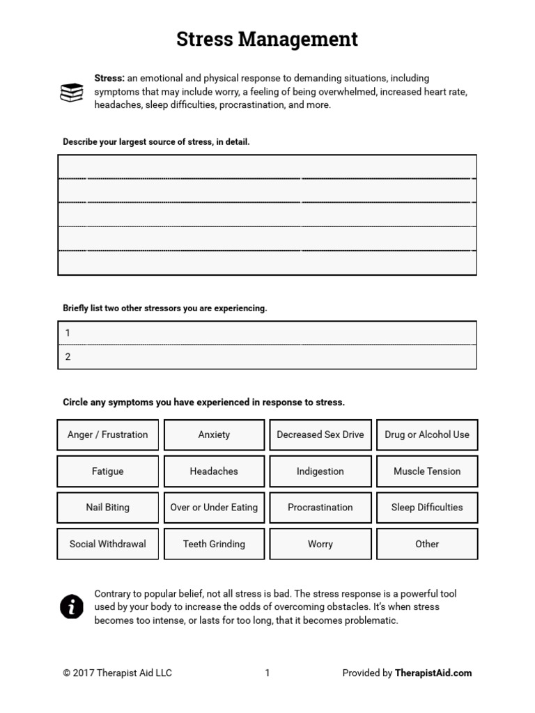 Effective Stress Management Strategies | PDF | Stress Management ...