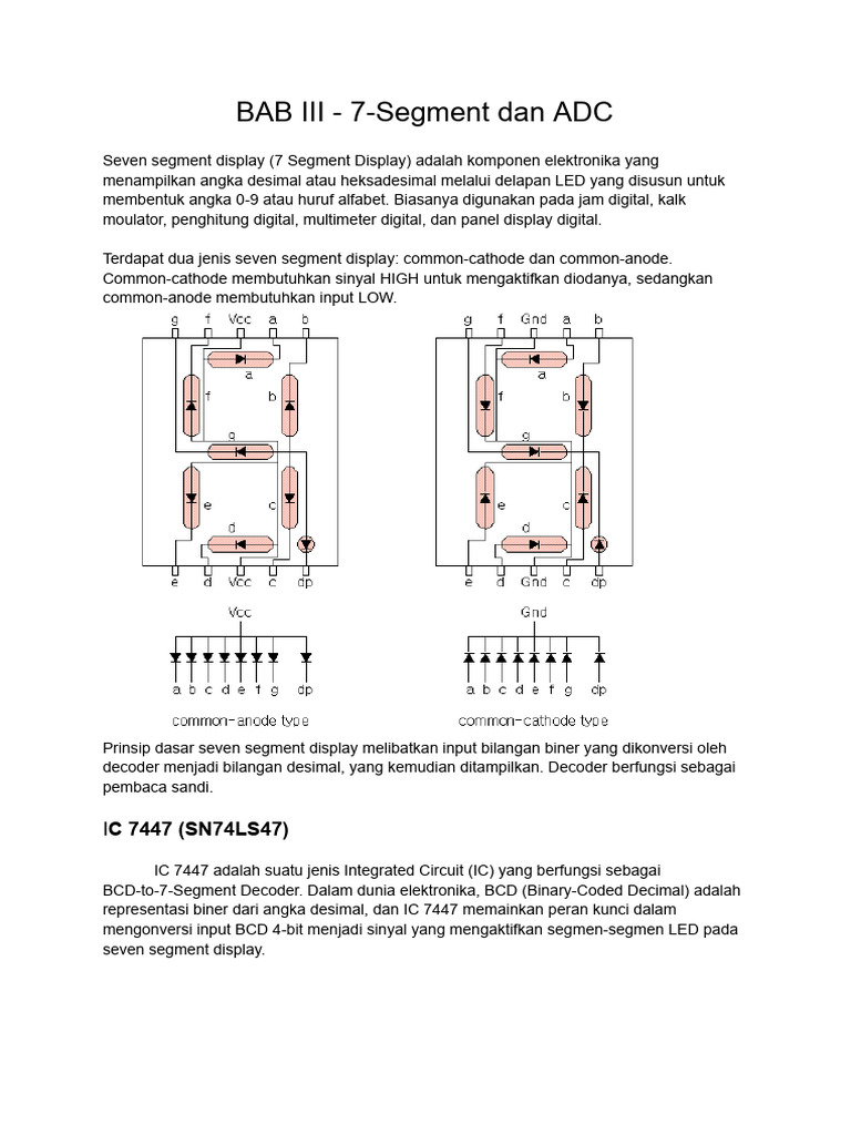 7-Segment Display dan ADC pada Atmega328P | PDF