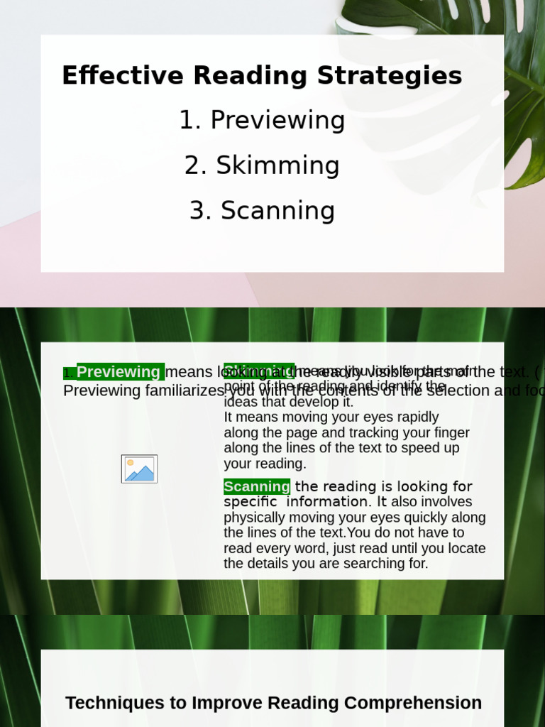 #2 COPY Effective Reading Strategies | PDF | Speed Reading | Semantics