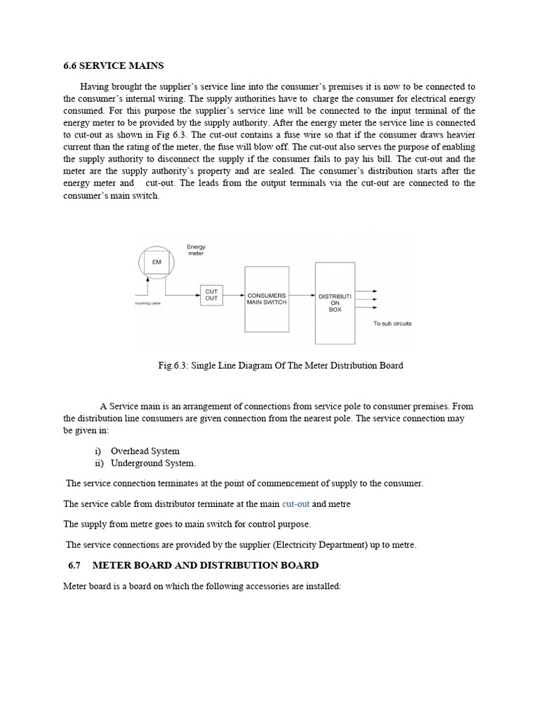 Service Mains and Earthing Explained | PDF | Fuse (Electrical ...