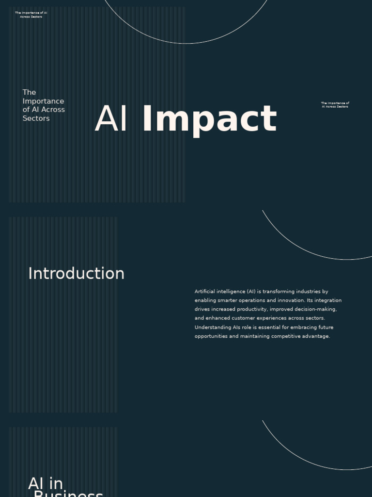 AI's Transformative Role Across Industries | PDF | Artificial ...