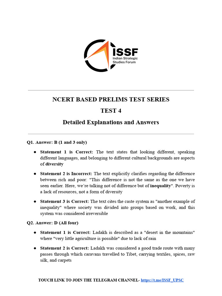 Test - 4 - Detailed Explanation | PDF
