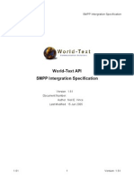 World-Text API SMPP Intergration Specification