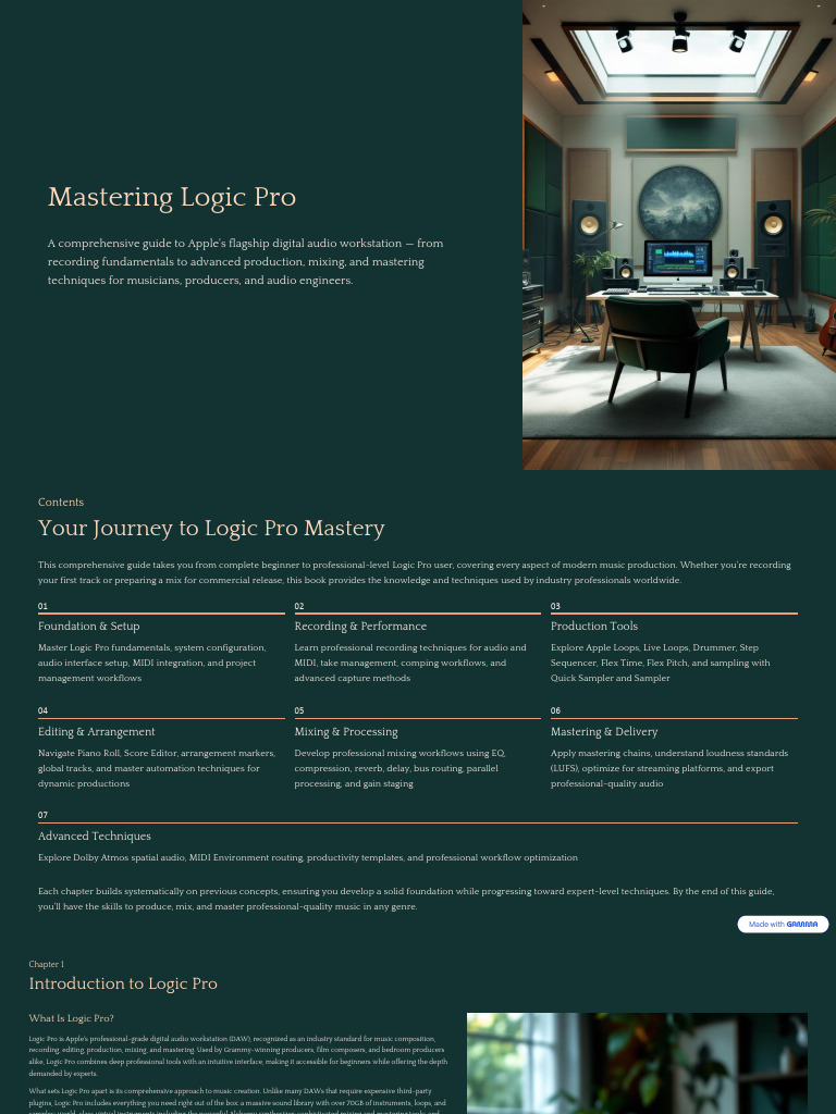 Master Logic Pro: Complete Guide | PDF | Synthesizer | Sound Production ...