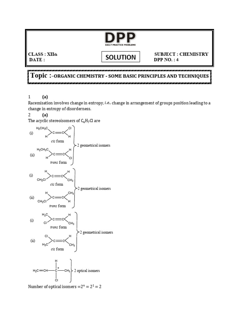 Organic Chemistry Principles and Isomers | PDF | Alkane | Isomer