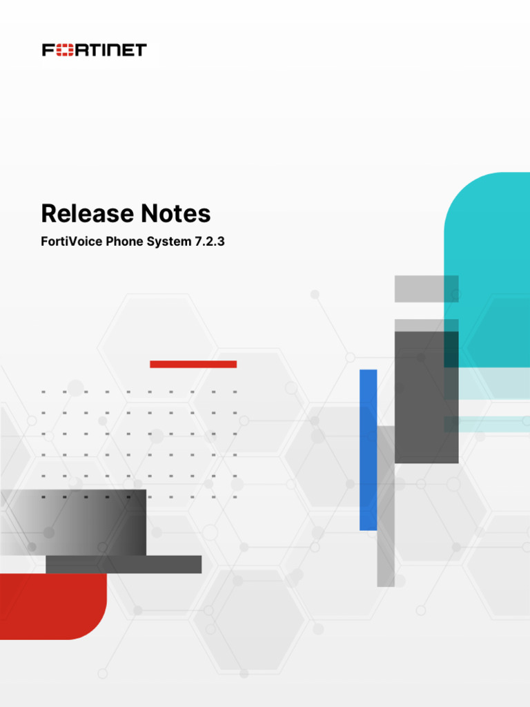 FortiVoice 7.2.3 Release Notes | PDF | Voicemail | Computing