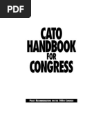 Cato Handbook Congress: Washington, D.C