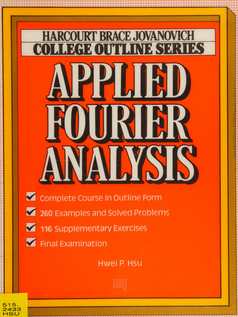 Applied Fourier Analysis Course Outline | PDF | Fourier Series ...
