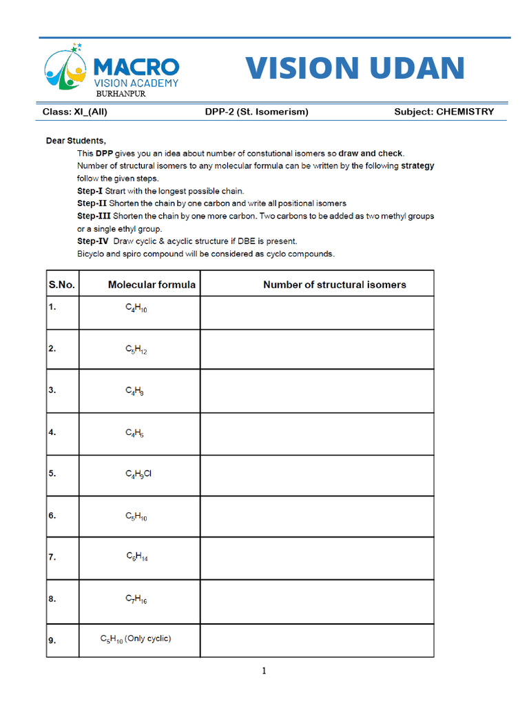 DPP 3 (St.isomerism) | PDF