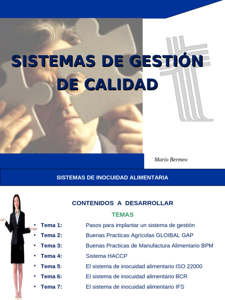Sistemas de Gestión de Inocuidad Alimentaria | PDF | Sistema de manejo ...