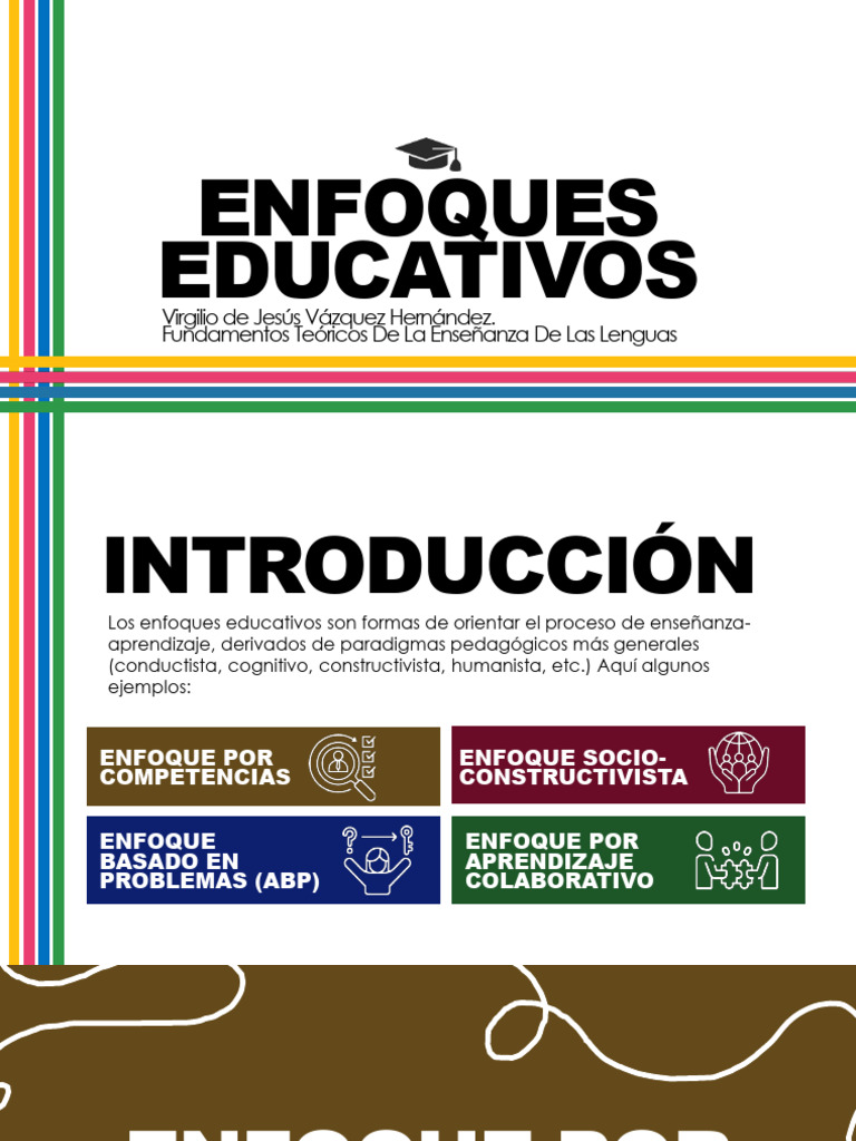 Enfoques Educativos en la Enseñanza | PDF | Enseñando | Aprendizaje