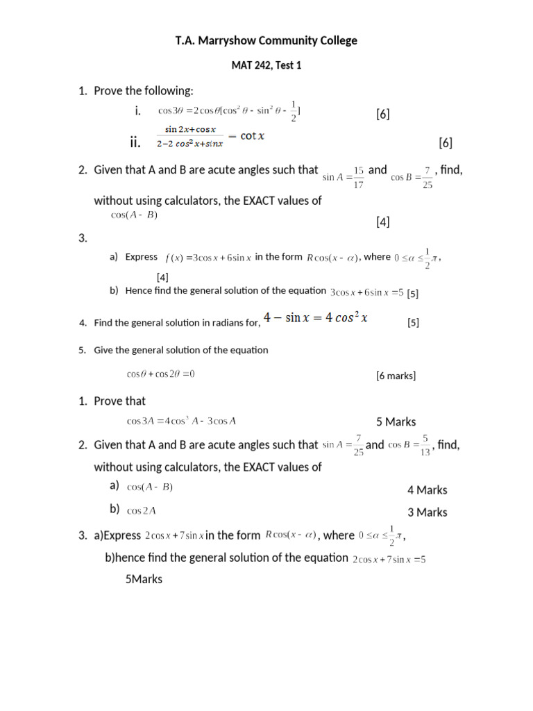 MAT Practice 2025 2 | PDF