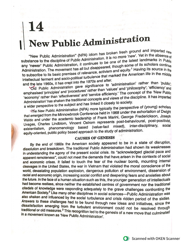New Public Administration | PDF