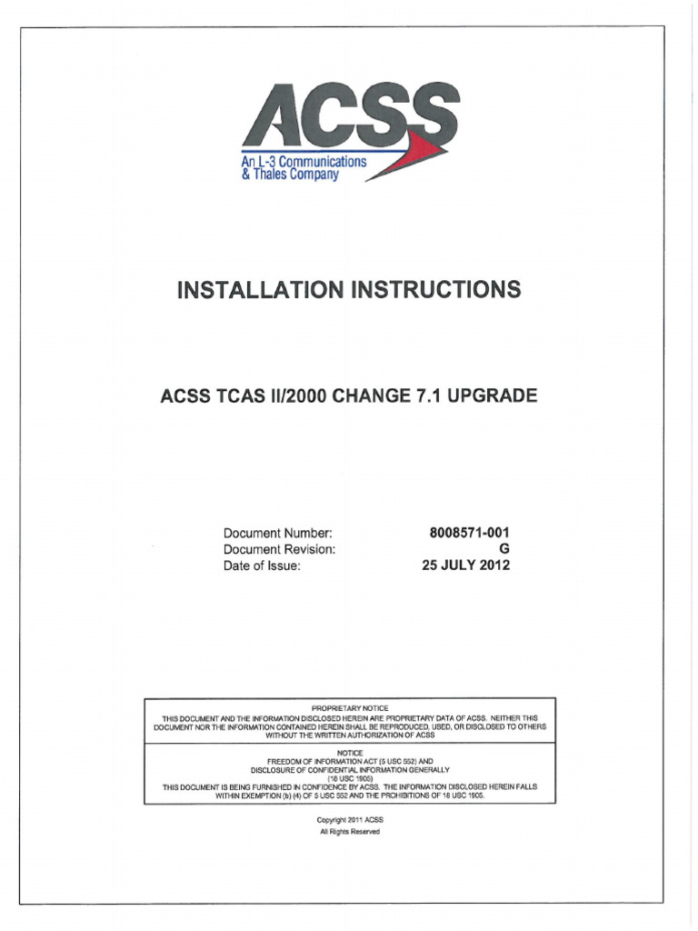 8008571-001 - Rev - G - TCAS 7 - 1 AML Install Instructions | PDF