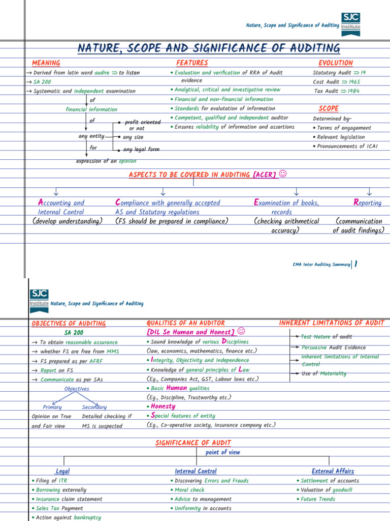Auditing: Nature, Scope, and Significance | PDF | Audit | Accounting