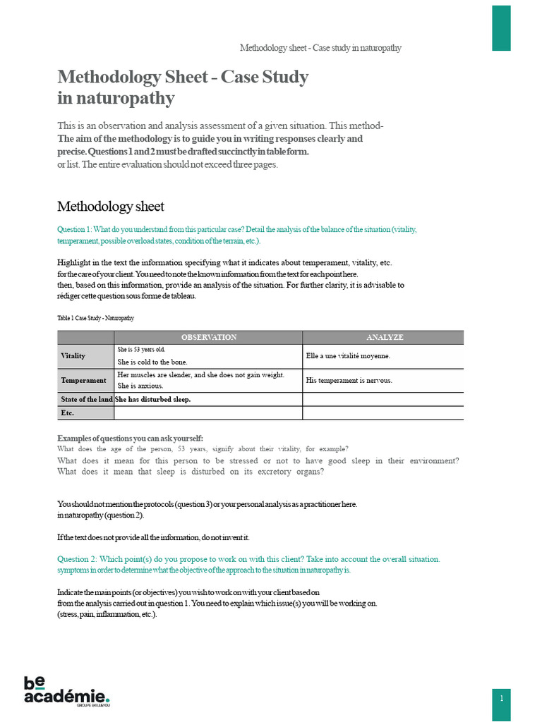 Methodological sheet | PDF | Methodology