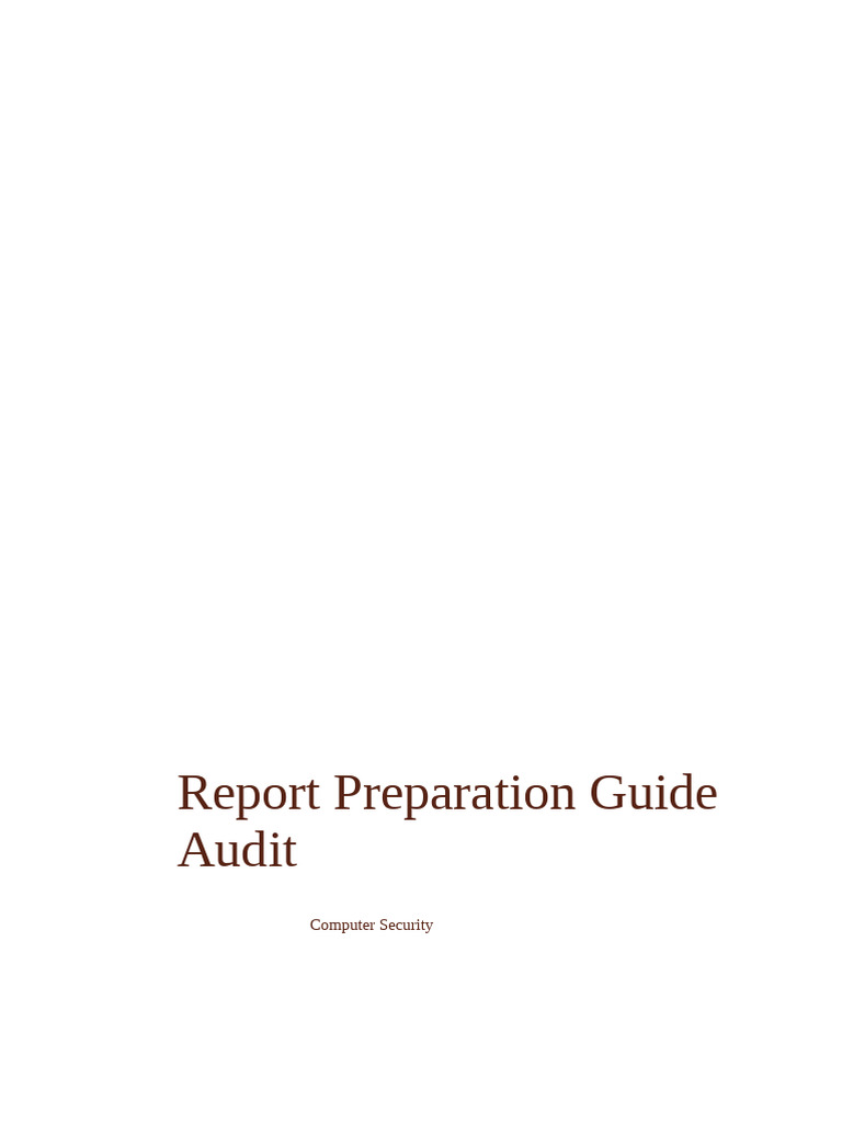 Example IT Security Audit | PDF | Audit | Computer Security