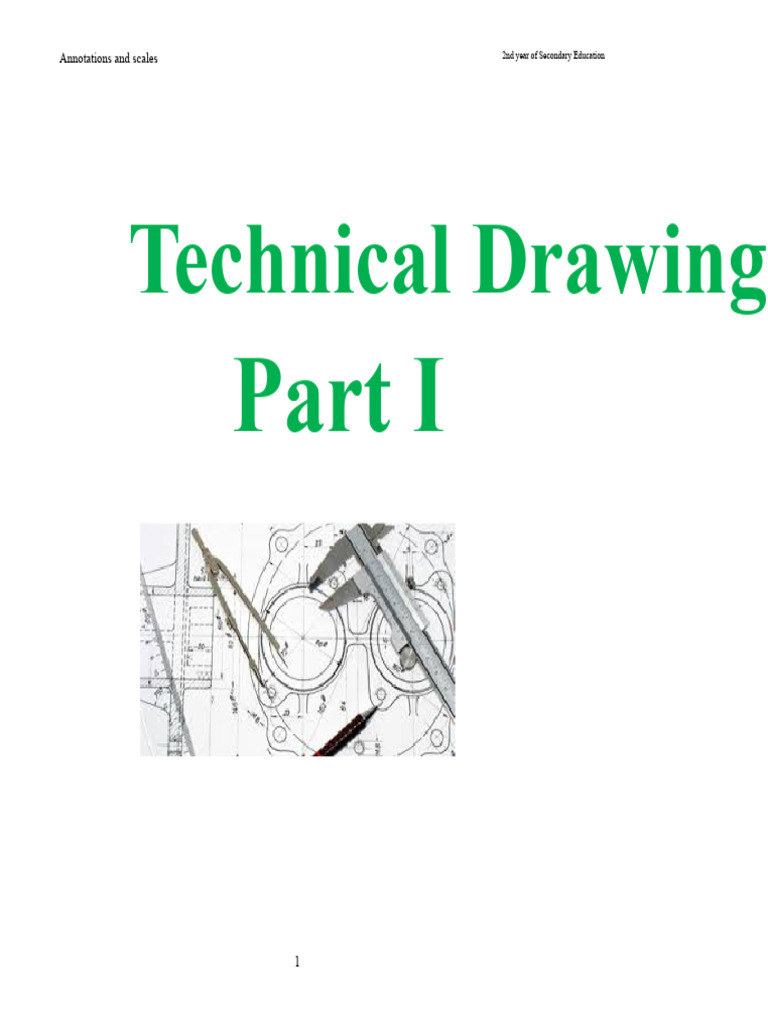 Dimensioning and Scales in Technical Drawing | PDF | Radius | Technical ...