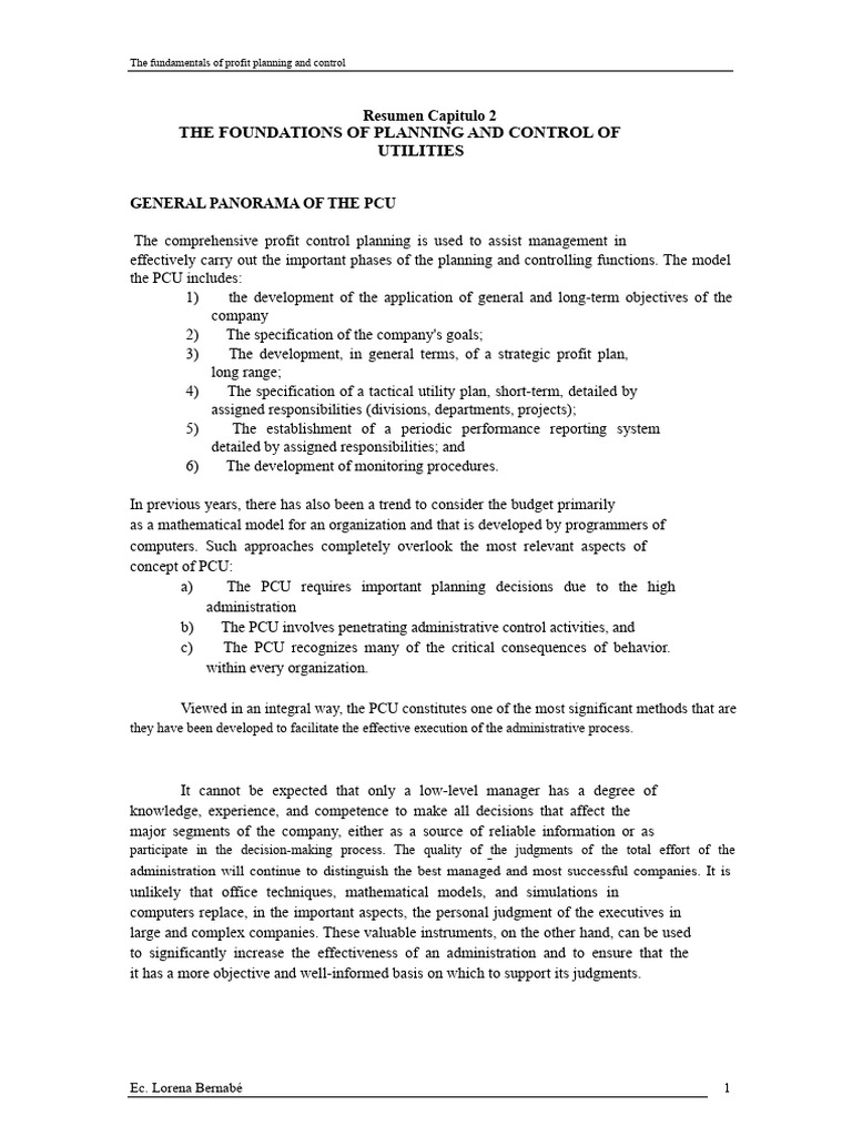 Pcu | PDF | Profit (Economics) | Decision Making