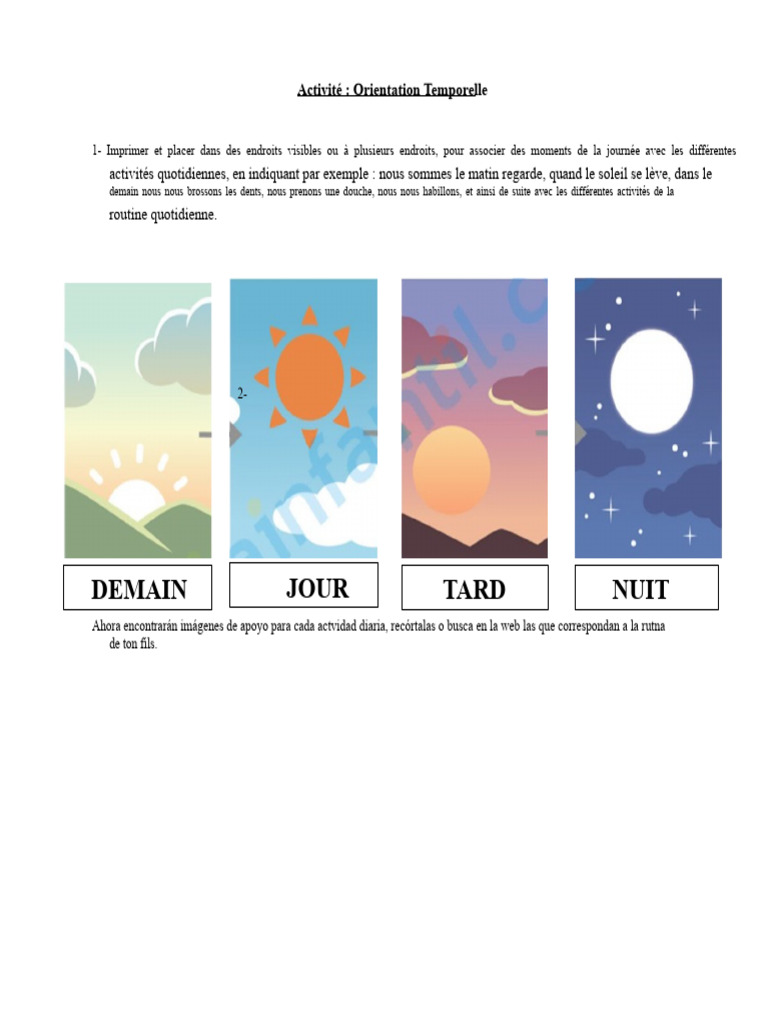 Activités Quotidiennes et Routine Visuelle | PDF