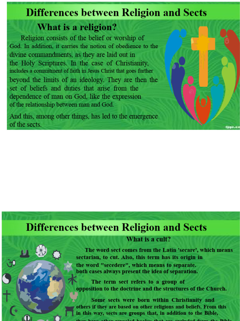 Religion vs. Sects: Key Differences Explained | PDF | Mary, Mother Of ...