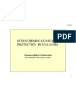 Strenthening Consumer Protection in Malaysia: Mohamed Iqbal B Mohd Shafi