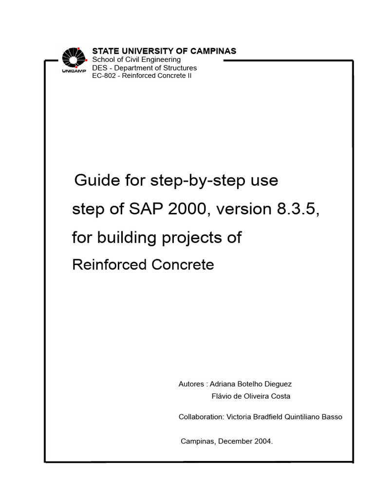 SAP2000 Guide for Reinforced Concrete | PDF | Column | Beam (Structure)