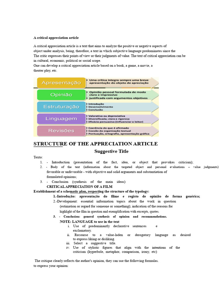 critical appreciation -structure.docx | PDF | Metaphor | Human ...